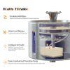 Nicetybox Cat Water Fountain 84oz/2.5L SUS304 Stainless Steel Automatic Visual Pet Water Fountain Ultra Quiet & 3 Replacement Filters