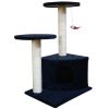 Cat Tree 28" Dark Blue Plush