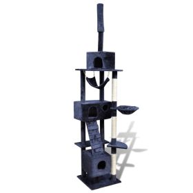 Cat Tree Scratching Post 87" - 94" 3 Condos Dark Blue