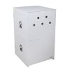 2-Tier Functional Wood Cat Washroom Litter Box Cover with Multiple Vents;  a Round Entrance;  Openable Door