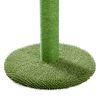 Cactus Cat Scratching Post with Natural Sisal Ropes; Interactive Ball; Cat Scratcher for Cats and Kittens Green