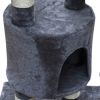 Cat Tree Cuddles XL 90" - 102" Gray Plush