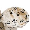 Cat Tree Cuddles XL 90" - 102" Beige with Paw Prints Plush