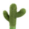 Cactus Cat Scratching Post with Natural Sisal Ropes; Interactive Ball; Cat Scratcher for Cats and Kittens Green