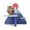 ScratchMe Cat Scratcher Post Board; Mount Fuji Shape Cat Scratching Lounge Bed; Durable Pad Prevents Furniture Damage