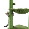 Cat Tree Scratcher Cactus With Cat Scratching Post Hammock Interactive Ball Green XH