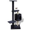 Cat Tree Scratching Post 45" 1 Condo Dark Blue