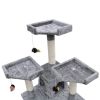 Cat Tree Scratching Post 67" 2 Condos Gray