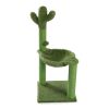 Cat Tree Scratcher Cactus With Cat Scratching Post Hammock Interactive Ball Green XH