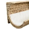 vidaXL Cat Bed with Cushion Water Hyacinth 14.6"x7.9"x7.9"