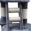 Cat Tree Cuddles XL 90" - 102" Gray Plush