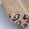 Emperor-shaped corrugated cat cat scratching board cat toy grinding claw plate to send catnip Corrugated paper claw board with Catnip leopard pattern