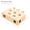 New MewooFun Cat Toys Interactive Whack-a-mole Solid Wood Toys for Indoor Cats Kitten Catch Mice Game US Stock Dropshippin WG320