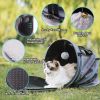 MewooFun 3 in 1 Cat Carrier Bed Foldable Tunnel Pet Travel Carrier Bag Cat Bed