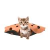 Cat Tunnel Collapsible Tunnel Pet Washable Tunnel Bed Felt Cloth Tunnel Toy