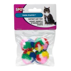 Spot Kitty Yarn Puffs Catnip Toy Assorted 1.5 in 4 Pack Small