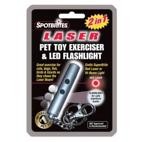 Spot Laser Original 2 in 1 Dog Toy Laser Toy Silver One Size