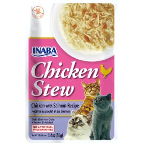 Inaba Cat Stew Chicken Salmon 6Ct-1.04Oz