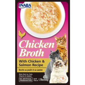 Inaba Cat Broth Chicken Salmon 6Ct-1.76Oz