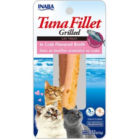 Inaba Cat Grill Fil Tuna -Crab Broth 0.5Oz-6Ct