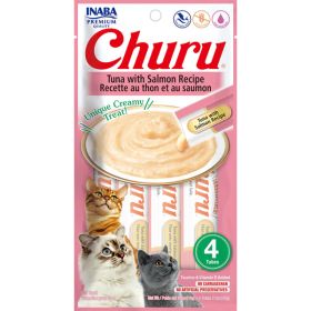 Inaba Cat Churu Puree Tuna Salmon 0.52Oz-6Ct