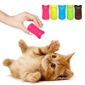 2pcs Funny Cat Pet Toys Molar Cleaning Cat Supplies Catnip Mini Plush Toys Fashion Stuffed Interactive Pet Companion Products (Color: brown, size: 2pcs)