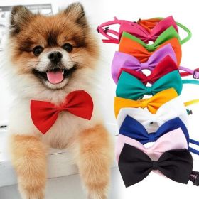 Dogs Accessories Pet Kawaii Dog Cat Necklace Adjustable Strap for Cat Collar Pet Dog Bow Tie Puppy Bow Ties Dog Pet Supplies (Color: green)