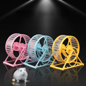 Pet Jogging Hamster Wheel Sports Running ball Hamster Accessories Toys Small Animals Exercise Wheel Pet Supplies Squirrel Wheel (Color: pink)