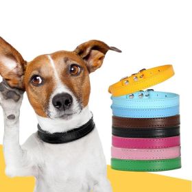 Pet Supplies Dog Collar Alloy Buckle Dog Chain Cat Necklace Size Adjustable for Small and Medium-sized Dog Collars Dog Supplies (Color: yellow, size: 30cm)