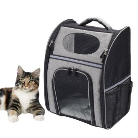 Collapsible Pet Travel Carrier Soft Sided Portable Bag (Type: Pet Supplies, Color: gray)