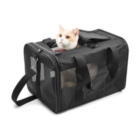 Collapsible Pet Travel Carrier Soft Sided Portable Bag (Type: Pet Supplies, Color: Black)