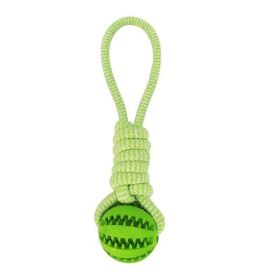 Pet Tooth Cleaning Bite Resistant Toy Ball for Pet Dogs Puppy (Type: Pet Supplies, Color: green)