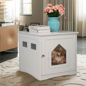 Cat House Condo for Pets (Color: White)