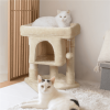 2-Level Cat Tree Kitten Condo House with Plush Perch