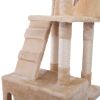 Multi-Level Cat Tree Tower House with Play Tunnel and Dangling Interactive Toy