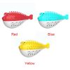 Fish Shape Built-in Small Bell Cat Pet Toothbrush Refillable Catnip Simulation Fish Teeth Cleaning 2 in 1 Chew Toys